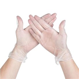 Vinyl Gloves Clear Size M (1000 Units)