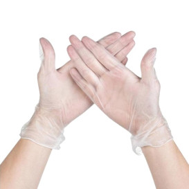 Vinyl Gloves Clear Size M (1000 Units)