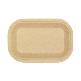 Paper Tray Greaseproof Shape Kraft 15x23cm 245g/m² (50 Units) 