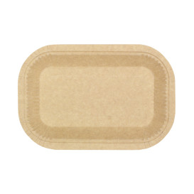 Paper Tray Greaseproof Shape Kraft 15x23cm 245g/m² (50 Units) 