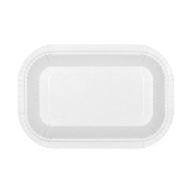 Paper Tray Greaseproof Shape White 15x23cm 250g/m² (50 Units) 