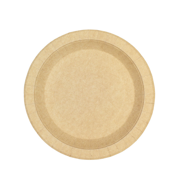 Paper Plate Round Greaseproof Shape Kraft Ø18cm 195g/m² (450 Units) Paper Plate Round Greaseproof Shape Kraft Ø18cm 195g/m² (450 Units)