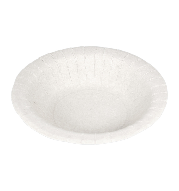 Paper Deep Plate Greaseproof Shape White Ø19cm 250g/m² (500 Units) 