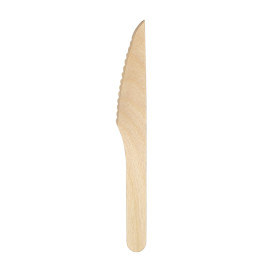 Disposable Wooden Knife 16,5cm (1.000 Units) 