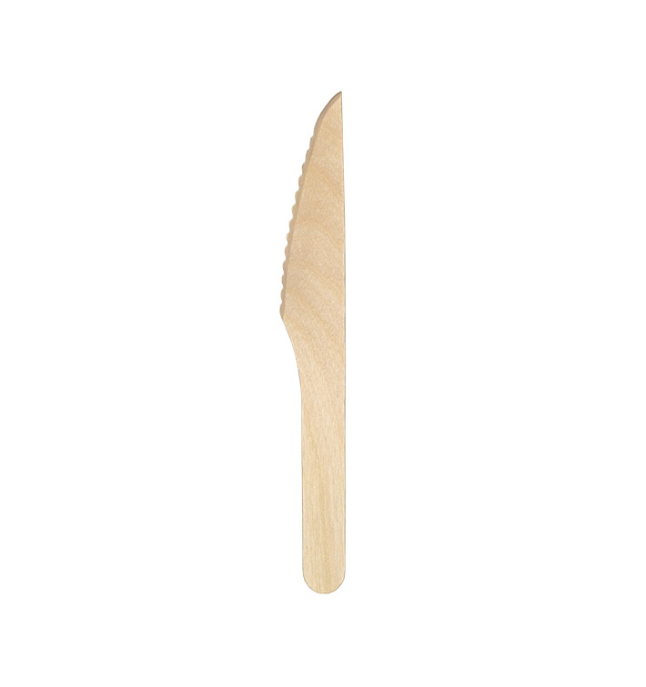 Disposable Wooden Knife 16,5cm (25 Units) Disposable Wooden Knife 16,5cm (25 Units)