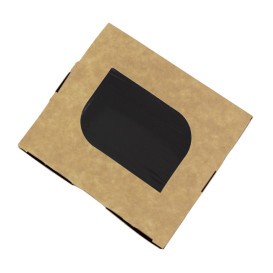 Paper Take-out Container "Premium" 11x10x5,5cm 400ml (10 Units) 