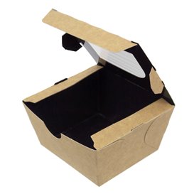 Paper Take-out Container "Premium" 11x10x5,5cm 400ml (500 Units)