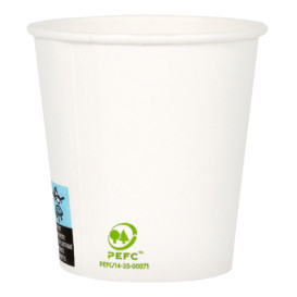 Paper Cup White 4 Oz/120ml Ø6,2cm (80 Units) 