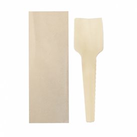 Wooden Ice Cream Spoon Wrapped 9,5cm (1.000 Units)