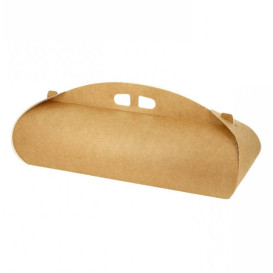 Kraft Paper Swiss Roll Cake Box 35x10x10cm (25 Units)