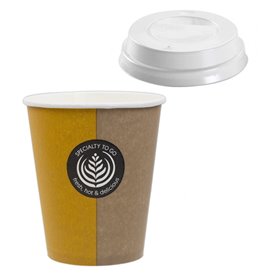 Paper Cup "Specialty" 6 Oz/180ml + Lid Ø7,0cm (1000 Units)