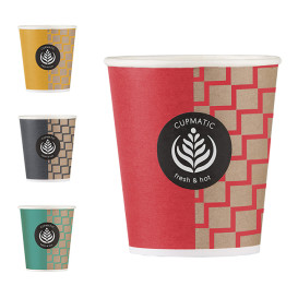 Paper Cup "Cupmatic" 9 Oz/280ml Ø8,0cm (50 Units)