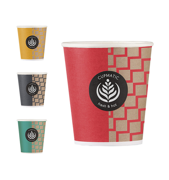 Paper Cup "Cupmatic" 9 Oz/280ml Ø8,0cm (1000 Units) Paper Cup "Cupmatic" 9 Oz/280ml Ø8,0cm (1000 Units)