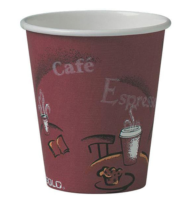 Paper Cup "Bistro" 6 Oz/180ml Ø7,4cm (50 Units) 