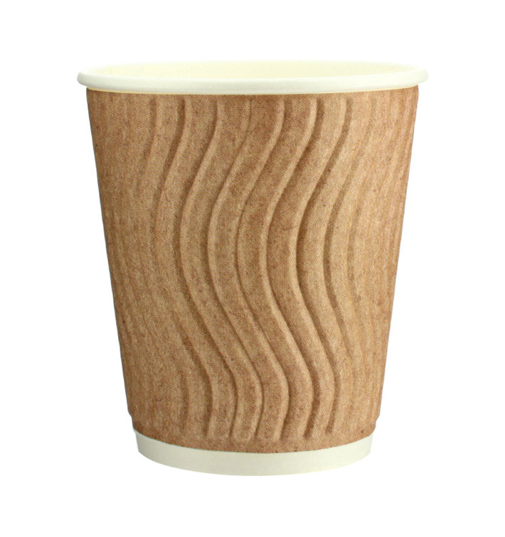 Paper Cup Ripple Wall Kraft 9 Oz/270ml Ø8,0cm (1.050 Units) Paper Cup Ripple Wall Kraft 9 Oz/270ml Ø8,0cm (1.050 Units)