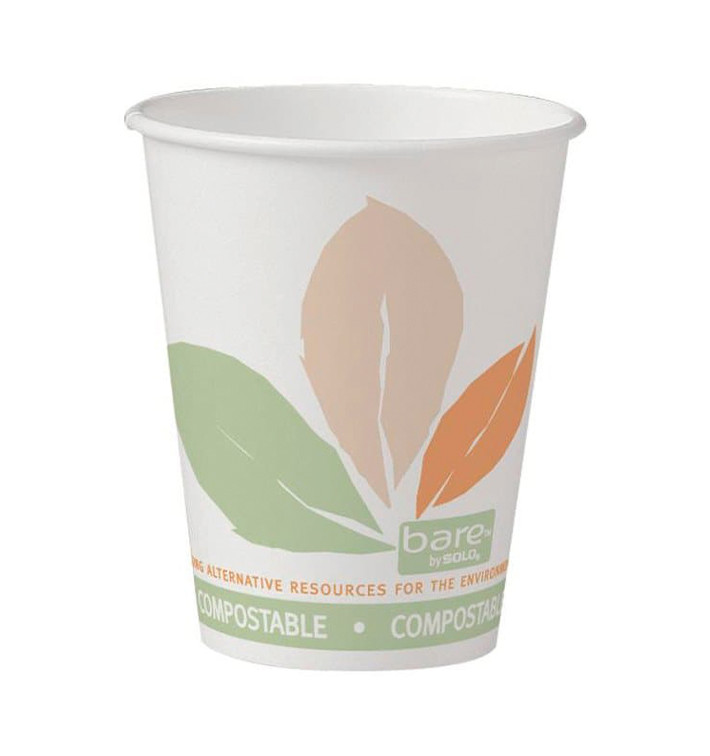 Paper Cup PLA "Bare" 8 Oz/240ml Ø8,0cm (1000 Units)