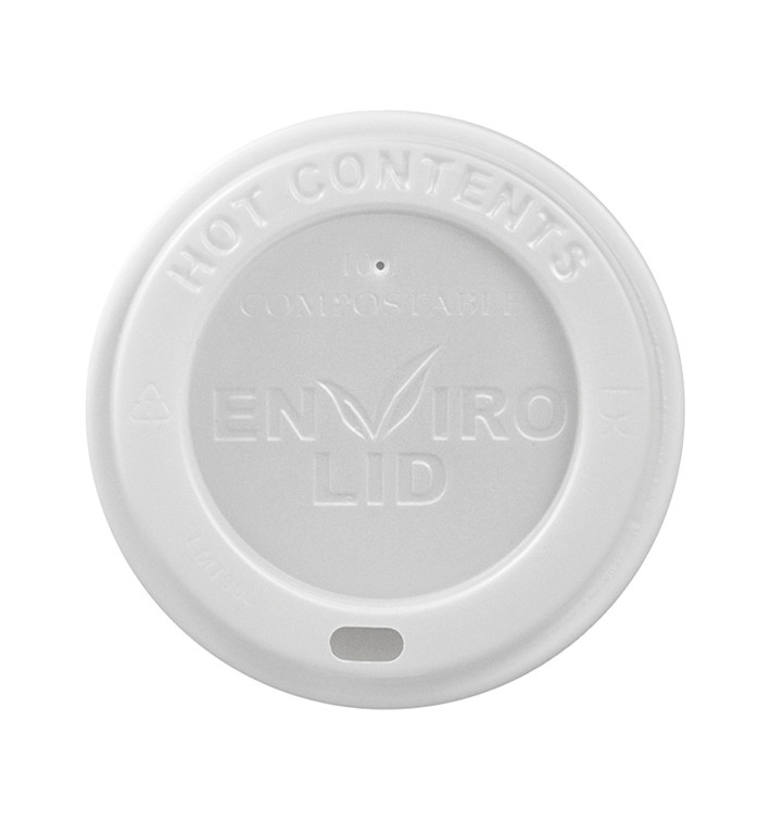 Lid for Paper Cup Hole White 12, 16 and 22 Oz Ø9,0cm (100 Units) Lid for Paper Cup Hole White 12, 16 and 22 Oz Ø9,0cm (100 Units)