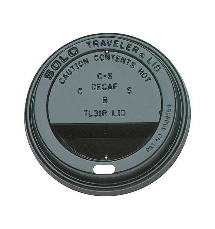 Lid for Cup Hole 6 and 8 Oz Black Ø8,0cm (100 Units) Lid for Cup Hole 6 and 8 Oz Black Ø8,0cm (100 Units)