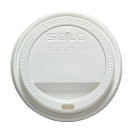 Lid for Cup Hole 6 and 8 Oz White Ø8,0cm (100 Units) 