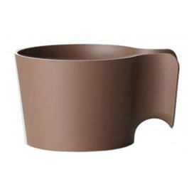 Plastic Cup Holder PP Brown (12 Units)