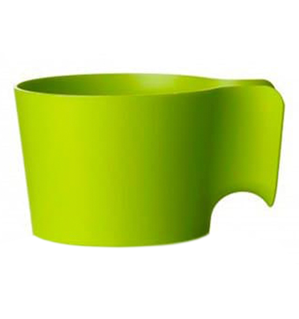 Plastic Cup Holder PP Lime Green (12 Units)
