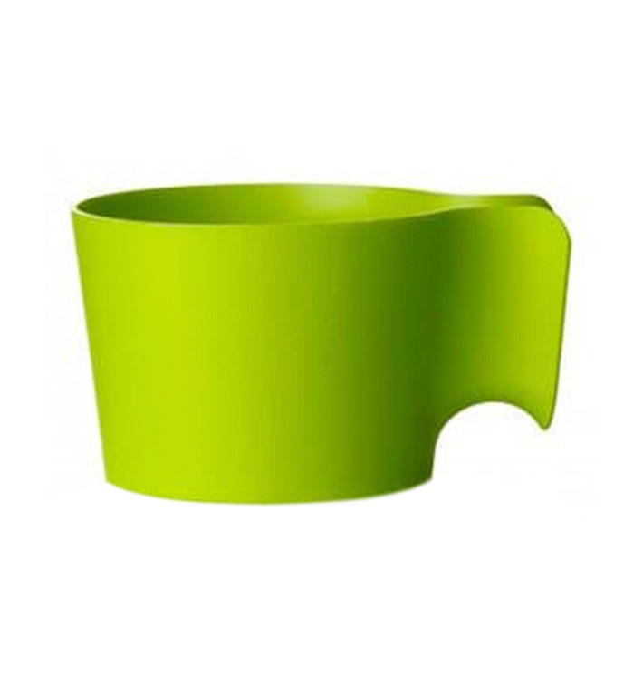 Plastic Cup Holder PP Lime Green (12 Units)