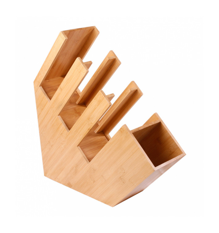 Bamboo Cup, Straw and Lid Organizer 14x50x50cm (1 Unit) 