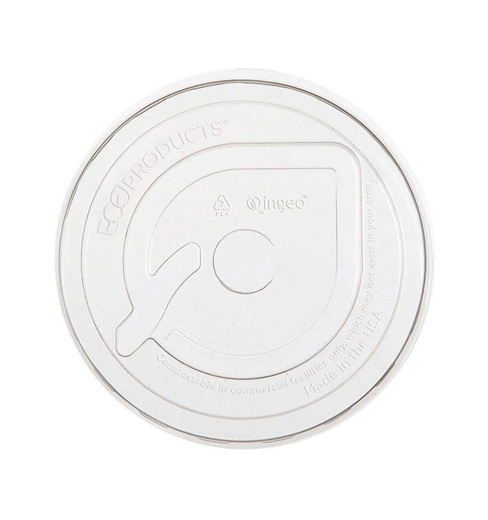 Plastic Lid PLA for Cornstarch Cup 265,355,590ml (1.000 Units) Plastic Lid PLA for Cornstarch Cup 265,355,590ml (1.000 Units)