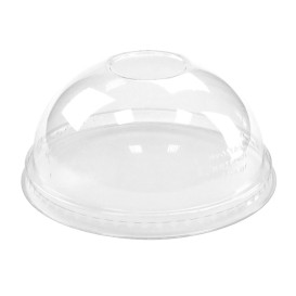 Plastic Dome Lid PLA for Cup 265,355,590ml (100 Units)