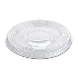 Plastic Lid PET Crystal Flat Ø9,4cm (1000 Units)