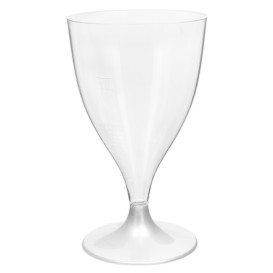 Plastic Stemmed Glass Wine White 200ml 2P (400 Units)