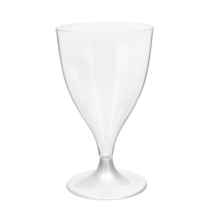 Plastic Stemmed Glass Wine White 200ml 2P (400 Units) Plastic Stemmed Glass Wine White 200ml 2P (400 Units)