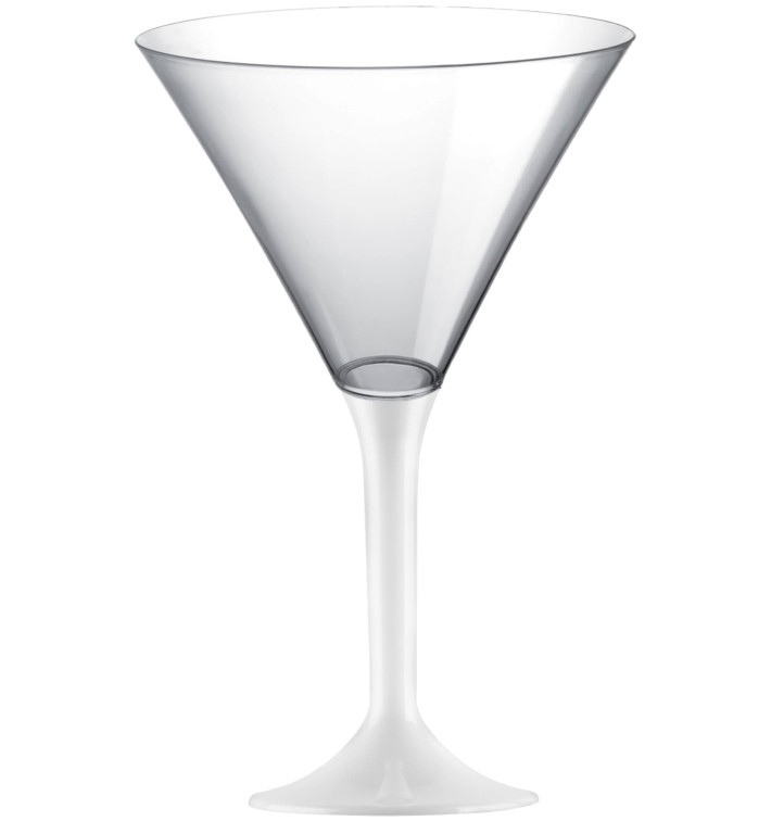 Plastic Stemmed Glass Cocktail White 185ml 2P (40 Units) Plastic Stemmed Glass Cocktail White 185ml 2P (40 Units)