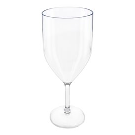 Reusable Plastic Glass Wine PS Clear 300ml (6 Units)