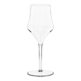 Reusable Plastic Glass Wine Tritan Clear 320ml (6 Units)