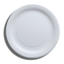 Paper Plate Biodegradable White 23 cm (100 Units) 