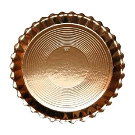 Paper Plate Round Shape Gold "Venus" 30cm (50 Units) 