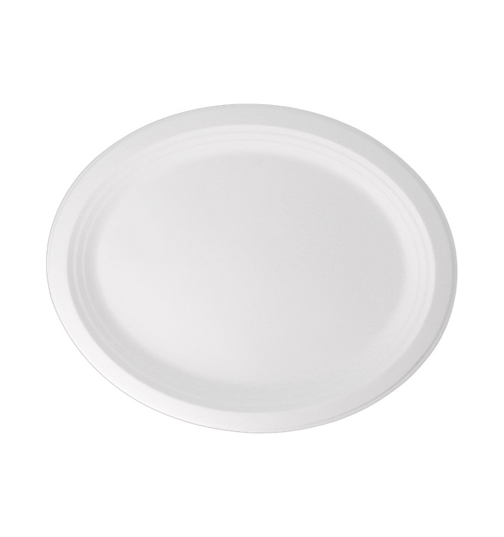 Sugarcane Tray White 32x25,5x2,1 cm (500 Units) Sugarcane Tray White 32x25,5x2,1 cm (500 Units)
