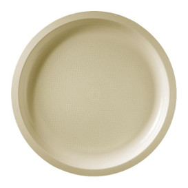 Plastic Plate Cream "Round" PP Ø29 cm (300 Units)