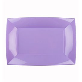 Plastic Tray Microwavable Lilac "Nice" 28x19cm (12 Units) 