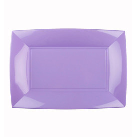 Plastic Tray Microwavable Lilac "Nice" 28x19cm (12 Units) 