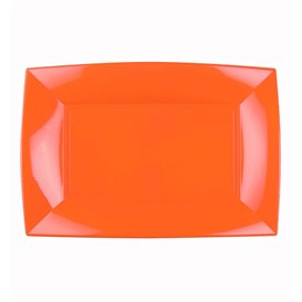 Plastic Tray Microwavable Orange "Nice" 28x19cm (12 Units) 