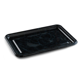 Plastic Platter Rectangular Shape Black 55X37 cm (10 Units) 