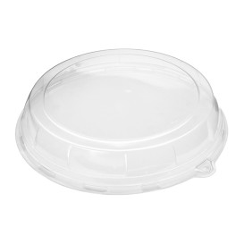 Plastic Lid for Sugarcane Plate Clear 23x5cm (21 Units) 