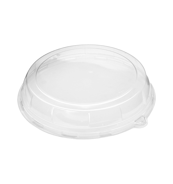 Plastic Lid for Sugarcane Plate Clear 23x5cm (126 Units) Plastic Lid for Sugarcane Plate Clear 23x5cm (126 Units)