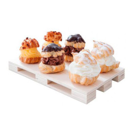 Wooden Mini Pallet Serving Platter 13x8x2cm (40 Units)