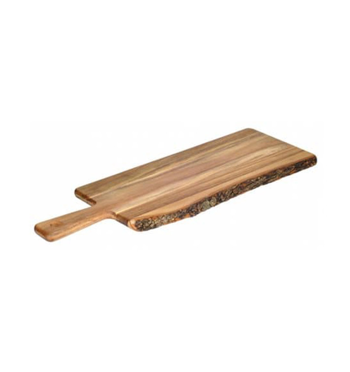 Wooden Serving Platter with Handle 53,3x17,6x1,5cm (8 Units) Wooden Serving Platter with Handle 53,3x17,6x1,5cm (8 Units)