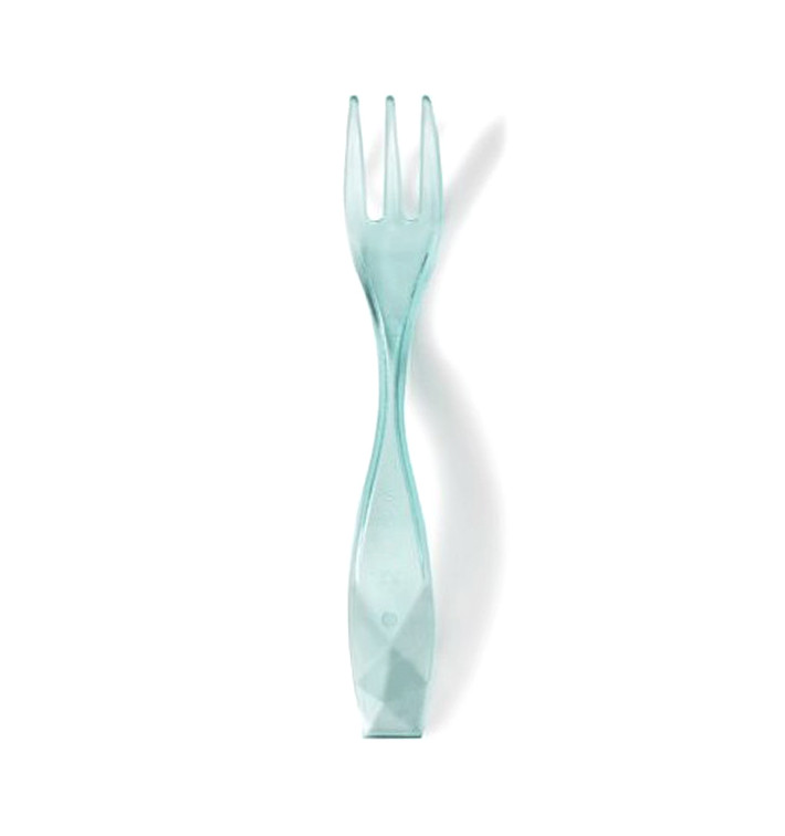 Tasting Mini Fork "Charme" Water Green 10cm (2400 Units) Tasting Mini Fork "Charme" Water Green 10cm (2400 Units)