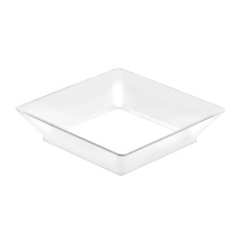 Tasting Plastic Plate PS "Small size" White 45 ml (25 Units)