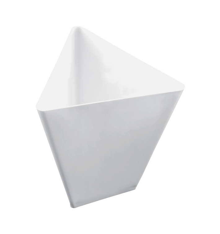 Tasting Plastic Bowl PS Triangle shape White 70 ml (500 Units)